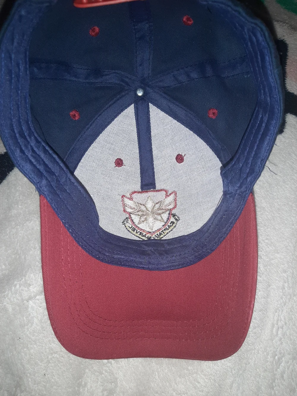 Captain MARVELS Navy and Maroon Baseball Cap with Star Crest